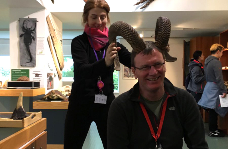 A training course for gallery and museum staff, exploring items at a Scottish Museum